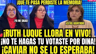 LA REVOLCÓ PERIODISTA HACE LLORAR EN VIVO A CONGRESISTA CAVIAR POR APOYAR A PEDRO CASTILLO Y A DINA [upl. by Namlaz]