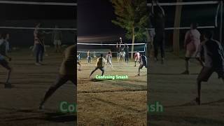 3 player Collide to Confusing Volleyball volleyball sports [upl. by Eerized]