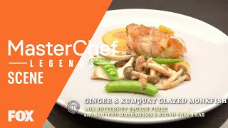 Ginger and Kumquat Glazed Monkfish  Season 11 Ep 4  MASTERCHEF [upl. by Eltsyrhc]