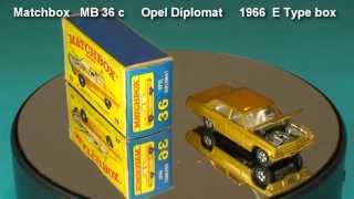 Opel Diplomat Matchbox MB 36 c 1966 [upl. by Okuy]