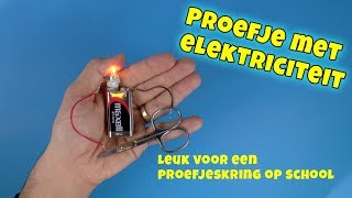 Proefje met elektriciteit Maak je eigen tester [upl. by Accber]