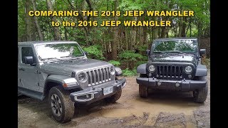 2018 Jeep Wrangler JL vs 2016 Jeep Wrangler JK [upl. by Anirtik]