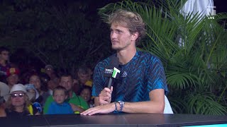 Alexander Zverev 2021 Cincinnati Semifinal Win Interview [upl. by Watanabe325]