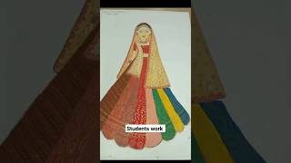 Students Work।How to draw fashion sketch। fashion illustration sketching fashion illustration [upl. by Ameline]