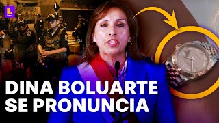 DINA BOLUARTE EN VIVO PRESIDENTA DEL PERÚ RESPONDE TRAS ALLANAMIENTOS A SU CASA Y PALACIO [upl. by Anetta833]