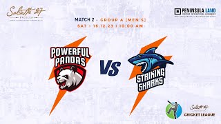 Match 2  Powerful Pandas VS Striking Sharks  Salsette 27  Cricket League 2023 [upl. by Coheman]