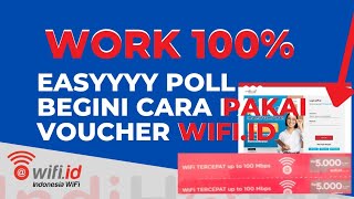 Cara pakai voucher WiFi id l voucher fisik terbaru [upl. by Ecaidnac]