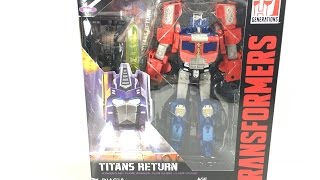 Transformers Titans Return  Voyager OPTIMUS PRIME w Diac [upl. by Laryssa990]