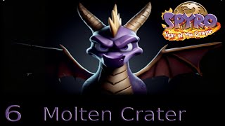 Lets Play Spyro Year of the Dragon Blind Ep 6 Molten Crater [upl. by Haven]