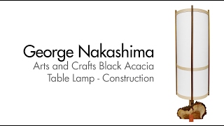 ARTS amp CRAFTS LAMP  George Nakashima Inspired [upl. by Ravid575]