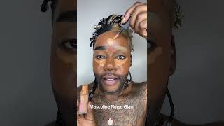 Masculine Nurse Glam guhdehphillip fullglam makeuptutorial grwm fullfaceglam makeuptips [upl. by Esylle]