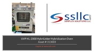 UVP HL 2000 HybriLinker Hybridization Oven [upl. by Elohcim628]