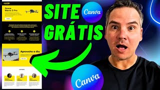 😍COMO FAZER UM SITE GRÁTIS NO CANVA EM 30 MINUTOS 2025 [upl. by Alyse308]