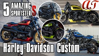 5 AMAZING HarleyDavidson SPORTSTER S RH1250 Custom 4K  AampT Design [upl. by Rausch]