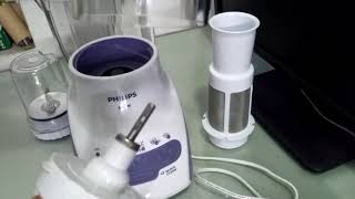 Vì sao máy xay sinh tố mới dùng bị cháy  philips hr2118 blender 搅拌机 Philips HR2223 [upl. by Anohsal821]