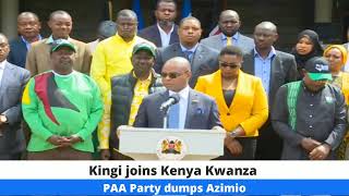 AMASON KINGI FULL SPEECH AS HE JOINS KENYA KWANZA [upl. by Reifinnej]