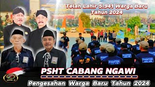 ❤️ Pengesahan Warga Baru Tahun 2024 PSHT Cabang Ngawi [upl. by Enom]