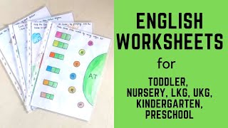 Daily Practice English Worksheets for Toddler Nursery LKG UKG Kindergarten Preschool  1 [upl. by Malcom]