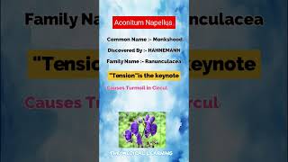 Aconitum Napellus key features  Materia Medica bhms aconite homoeopathy [upl. by Berne]