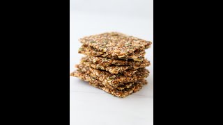 Gluten Free Seed Crackers Norwegian Crispbread [upl. by Ynnoj]