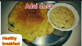 Adai Dosa Recipe in Tamil  How to make Adai Dosa in Tamil [upl. by Anitsrihc]