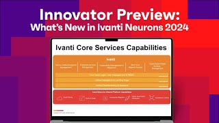 Innovator Preview What’s New in Ivanti Neurons 20242 [upl. by Ahsinaw]