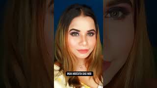 PURPLE EYE MAKEUP 💄 Makeup artist Nibedita Das Nibi makeup youtubeshorts video [upl. by Fauch]