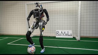 Team RoMeLa Robot Soccer Practice with Autonomous Humanoid Robot ARTEMIS for RoboCup 2024 [upl. by Liakim]