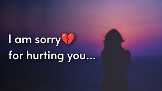 I Am Sorry Video For LOVE💔  Please Forgive me  Sad Sorry Whatsapp Status for BfGf  Maaf kar do😔 [upl. by Noira]