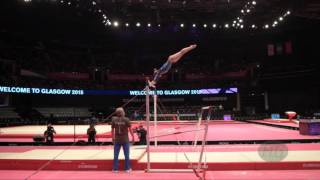 FERLITO Carlotta ITA  2015 Artistic Worlds  Qualifications Uneven Bars [upl. by Seraphim]