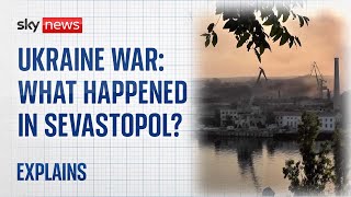 Ukraine war The Sevastopol strike explained [upl. by Noyrb]