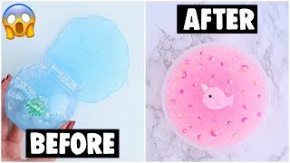 EXTREME STORE BOUGHT SLIME MAKEOVER CHALLENGE fixing 5 cheap slime [upl. by Sagerman175]