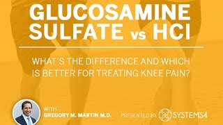 Glucosamine Sulfate vs HCl – Whats the difference and which is better for treating knee pain [upl. by Derraj39]