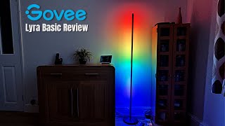 Govee Lyra Basic RGBICW Smart Corner Floor Lamp Setup amp Review [upl. by Arrait]