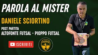 Parola al Mister  Daniele Sciortino  post gara tra Altofonte e Pioppo Futsal interview futsal [upl. by Northway810]