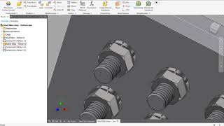 Adding Nuts and Washers to Studs in Autodesk Inventor [upl. by Vito]