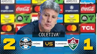 COLETIVA RENATO GAÃšCHO  AO VIVO  GRÃŠMIO 2 X 1 FLUMINENSE  PÃ“S JOGO DA LIBERTADORES 2024 [upl. by Raynell]