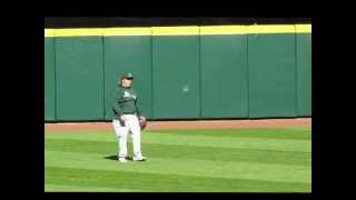 Oakland As Bartolo Colon taking fly balls [upl. by Aloke502]