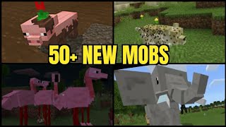 50 NEW MOBS In Minecraft  MCPE ZooCraft Addon Showcase [upl. by Hashum257]