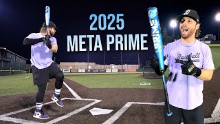 Hitting with the 2025 META PRIME  USSSA Baseball Bat Review new exit velo PR [upl. by Yates]