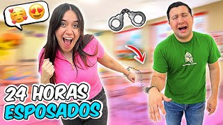 Pasé 24 HORAS ESPOSADO con mi NOVIA 😱😈 termino mal XD [upl. by Morrie775]