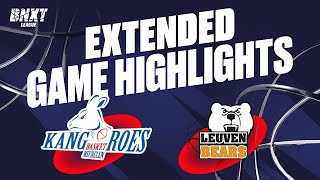 Kangoeroes Basket Mechelen vs Stella Artois Leuven Bears  Game Highlights [upl. by Cohbert45]