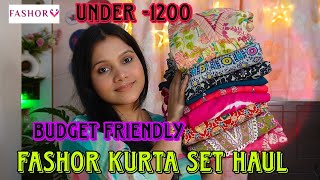 💕Budget friendly kurtikurta set Haul under 1200 from Fashor💕Fashor kurtikurta set Haul💕fashor Haul [upl. by Uuge]