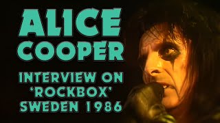 ALICE COOPER interviewed on Swedens Rockbox radioshow in 1986 [upl. by Yun]