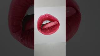 ASMR Drawing lips using ohuhu markers art markers [upl. by Sykleb560]