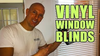 Vinyl Window Blinds Installation [upl. by Olaznog]