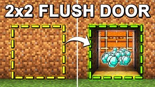 EASY 2x2 Flush Piston Door in Minecraft 121 Tutorial [upl. by Stoecker]