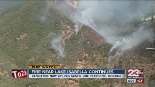 Fire near Lake Isabella continues [upl. by Margalo]