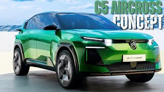 Citroen C5 Aircross Concept Showcases The Future Of Electric SUVS [upl. by Ettedanreb]