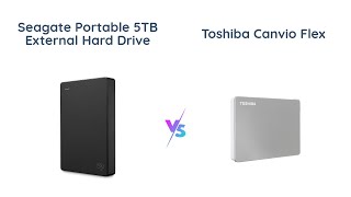 Seagate vs Toshiba Portable External Hard Drive Comparison [upl. by Fortunia]